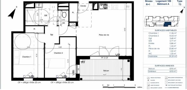 A vendre T3 avec Balcon sur ANGERS