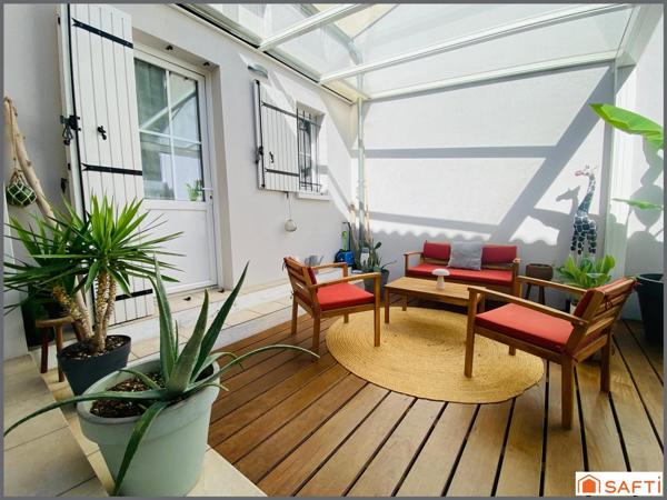 CHARMANTE ECHOPPE LUMINEUSE EN PARFAIT ETAT / 66m2 / DEUX CHAMBRES / GRANDE TERRASSE / CAVE / CLIM !