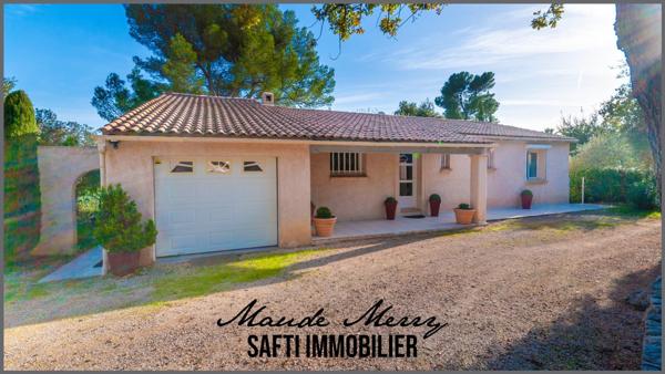 Superbe propriété - villa quasiment de plain-pied de 150 m2 - 3 chambres dont une suite parentale - un bureau - garage attenant à la maison - eau de ville et forage - terrain superbement entretenu de près de 1800 m2 clôturé et sans aucun vis-à-vis - piscine et pool house