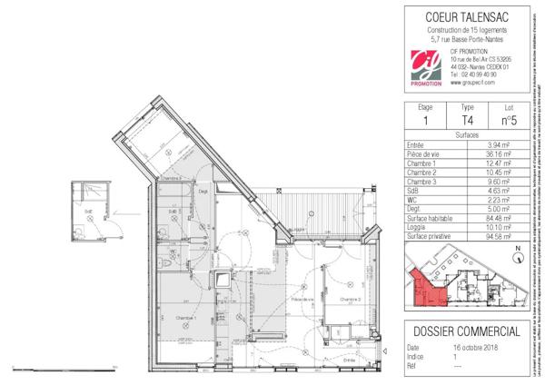 Appartement à louer à Nantes (44000)