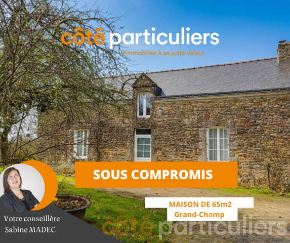 Vente
                Maison65 m² - 3 Pièces -
                    GRAND CHAMP (56390)