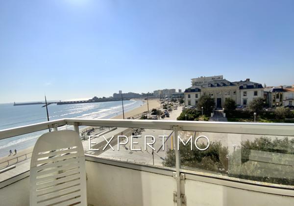Les Sables-d'Olonne (85100) Appartement T2 Vue Mer de 43 m², 1 chambre. Ascenseur, cave privative, local vélos - Résidence sécurisée - Pal