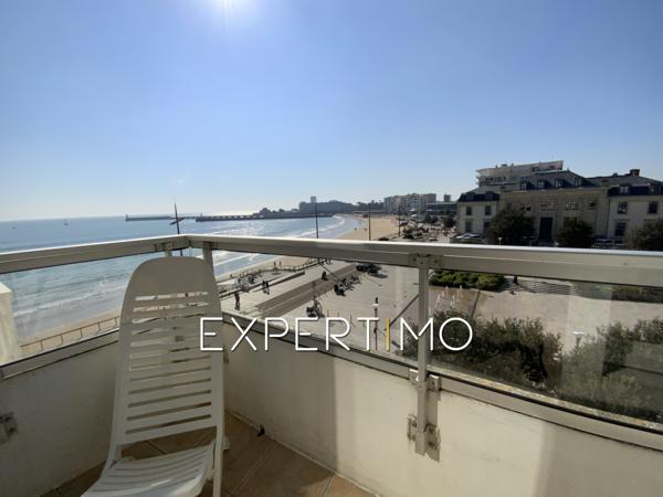 Les Sables-d'Olonne (85100) Appartement T2 Vue Mer de 43 m², 1 chambre. Ascenseur, cave privative, local vélos - Résidence sécurisée - Pal