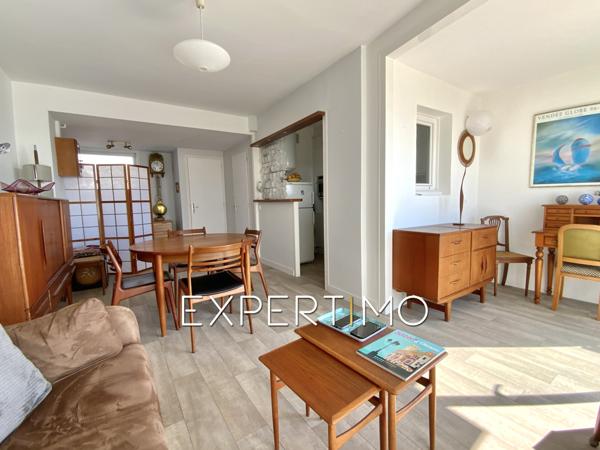 Les Sables-d'Olonne (85100) Appartement T2 Vue Mer de 43 m², 1 chambre. Ascenseur, cave privative, local vélos - Résidence sécurisée - Pal