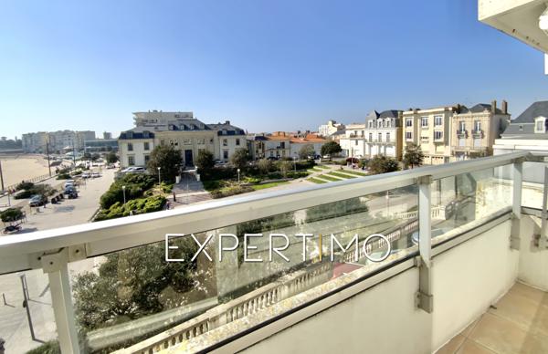 Les Sables-d'Olonne (85100) Appartement T2 Vue Mer de 43 m², 1 chambre. Ascenseur, cave privative, local vélos - Résidence sécurisée - Pal