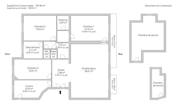 Appartement Paris 7 e - MOTTE-PICQUET / SUFFREN