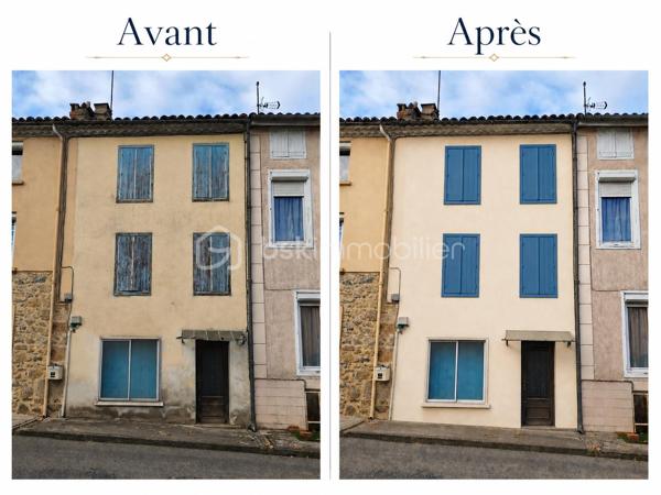 À vendre en exclusivité une maison de ville mitoyenne des deux côtés d’environ 60 m² répartis sur 3 niveaux, offrant un beau potentiel d’aménagement.
Des travaux importants sont à prévoir, ce qui permettra de repenser entièrement les espaces selon vos besoins et vos envies. Ce bien peut convenir à un projet de résidence principale, secondaire ou investissement locatif après rénovation.
Le rez-de-chaussée se compose d'une entrée, d'un salon salle à manger, d'une cuisine. À l'arrière de la cuisine se trouve une salle d'eau avec douche, une toilette et une terrasse. Le premier étage et le deuxième étage accueillant une chambre. Un grenier complète l'ensemble 

LE BIEN DISPOSE ÉGALEMENT DE
DEUX TERRAINS NON ATTENANTS D'UNE SURFACE TOTALE D'ENVIRON 800 M² (ENVIRON 500 M² ET 300 M²)

Située dans un secteur pratique, la maison bénéficie de toutes les commodités à moins de 5 minutes.

Foix se trouve à environ 25 à 30 km et Pamiers à environ 30 km.
Un bien idéal pour les amateurs de rénovation à la recherche d’un projet avec du potentiel.

Conformément à l'article L561-5 du Code Monétaire et Financier, une pièce d'identité sera demandée préalablement à une visite.