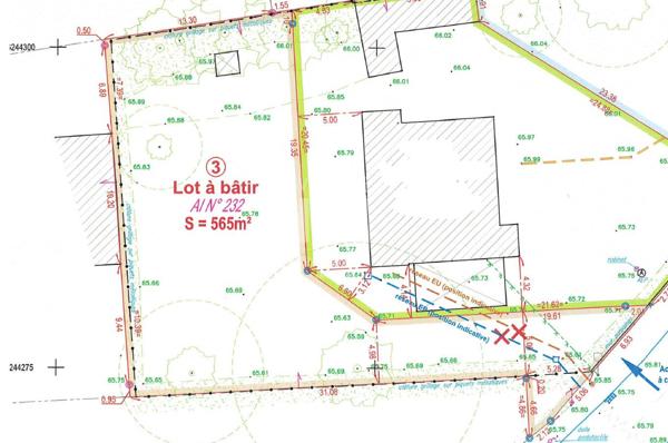 Terrain Treillieres - 565m² - Menardais