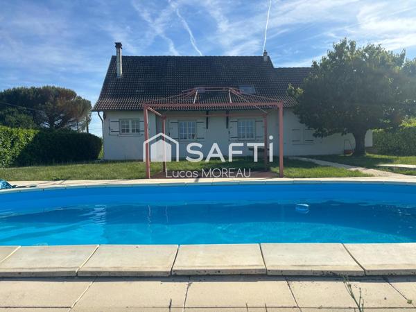 Maison de 186m2 avec piscine et double garage