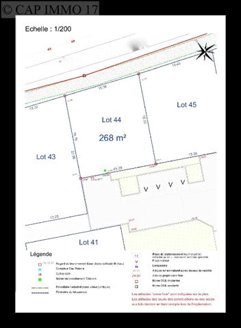 Terrain de 309 m² en vente à CDA LA ROCHELLE