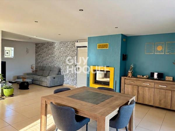 10 min Nord-Est - Villa plain pied 3 chambres, piscine sur terrain 600 m²