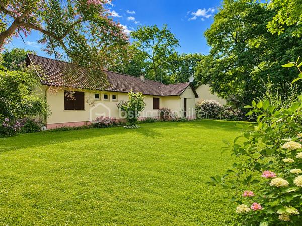 Maison de plain-pied – 120 m² – Terrain clos sans vis-à-vis de 2 060 m² – À 8 minutes de Maintenon et de sa gare

À seulement 8 minutes de Maintenon et de sa gare, découvrez cette très belle maison de plain-pied d’environ 120 m², implantée sur un magnifique terrain plat, clos, arboré et sans vis-à-vis de 2 060 m².

Un cadre de vie rare, paisible et verdoyant, idéal pour les amoureux de la nature, les familles recherchant de l’espace, ou tout simplement pour celles et ceux qui souhaitent vivre dans un environnement privilégié, au calme, avec cette agréable sensation d’être en vacances toute l’année.

Dès l’arrivée, le charme opère. La maison est parfaitement entretenue et offre une atmosphère chaleureuse, saine et accueillante. Ici, on se projette facilement dans une vie quotidienne douce, confortable et tournée vers l’extérieur.

La maison se compose d’une entrée desservant une cuisine aménagée et équipée, ainsi qu’une belle pièce de vie traversante avec séjour-salon et cheminée insert. Cet espace convivial bénéficie de deux grandes portes-fenêtres ouvrant directement sur une grande véranda entièrement rénovée, véritable pièce de détente et de partage, idéale pour profiter de moments en famille ou entre amis, été comme hiver.

L’espace nuit offre trois chambres avec placards, une salle d’eau avec meuble double vasque, ainsi qu’un WC séparé.

Un grand garage de 41 m² complète l’ensemble. Il permet d’accueillir deux véhicules et dispose également d’un espace buanderie, très pratique au quotidien.

À l’extérieur, vous profiterez d’un superbe terrain d’environ 2 060 m², plat, clos, fleuri et en partie boisé. Sans vis-à-vis, il offre un véritable havre de paix, parfait pour se ressourcer, laisser les enfants jouer en toute sérénité, recevoir ses proches ou simplement profiter du calme environnant.

Le terrain est piscinable et dispose déjà d’un chalet ainsi que d’une terrasse cimentée, idéale pour installer une piscine hors sol ou aménager un bel espace de loisirs.

Cette maison réunit les qualités les plus recherchées : plain-pied, calme, grand terrain, absence de vis-à-vis, environnement exceptionnel, proximité de Maintenon et de sa gare, belle véranda rénovée, garage double et excellent entretien général.

Une maison rare, pleine de charme, où il fait bon vivre au quotidien.

Contactez-moi 7 jours sur 7 pour organiser une visite et découvrir tout le potentiel de cette magnifique propriété. Une visite sur place vous permettra d’apprécier pleinement son cadre, sa tranquillité et son atmosphère unique.