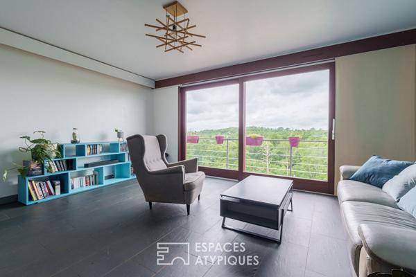 Maison d’architecte contemporaine avec vue sur la Moselle