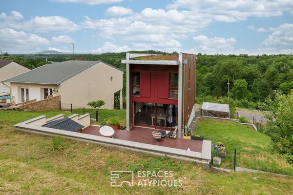 Maison d’architecte contemporaine avec vue sur la Moselle