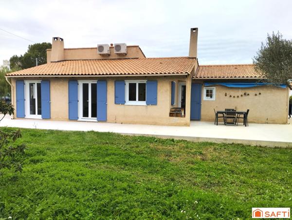 Maison de plein pied, village des olives