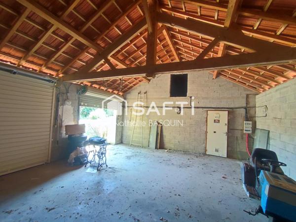 Garage atelier au calme idéal pour projet construction