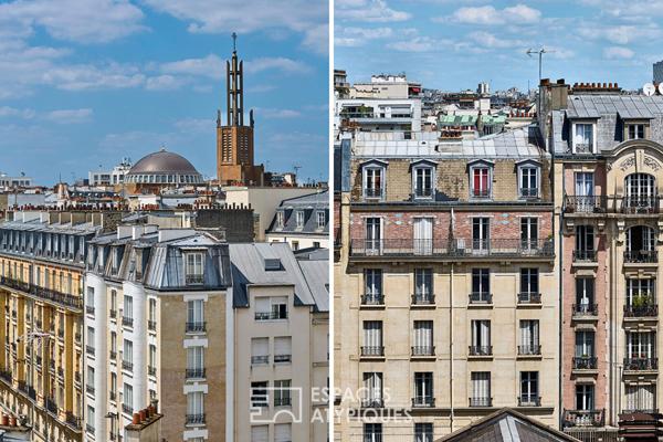 Appartement en dernier étage avec terrasses et vues dégagées