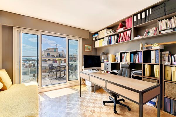 Appartement en dernier étage avec terrasses et vues dégagées