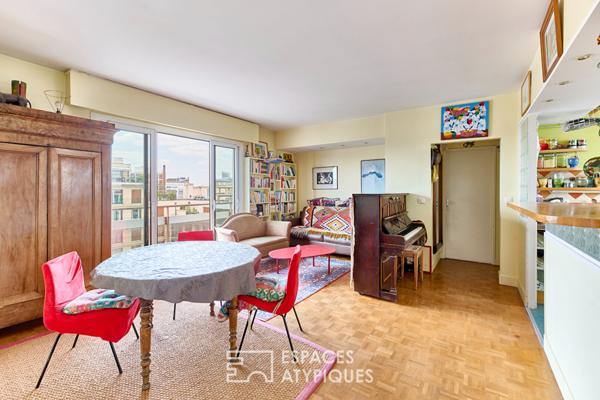 Appartement en dernier étage avec terrasses et vues dégagées
