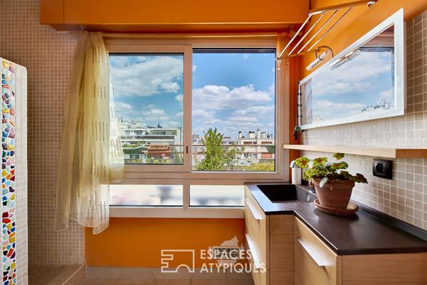 Appartement en dernier étage avec terrasses et vues dégagées