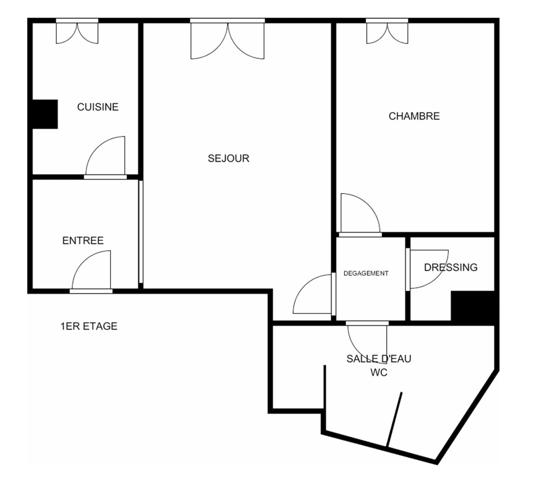 APPARTEMENT 2 PIECES EN CENTRE VILLE