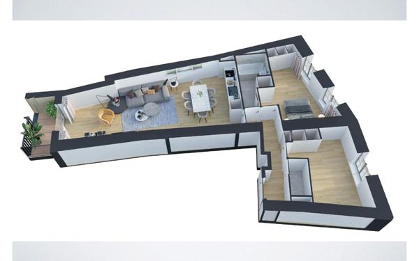 Appartement à vendre    3 pièces • 65,20 m2 Mâcon