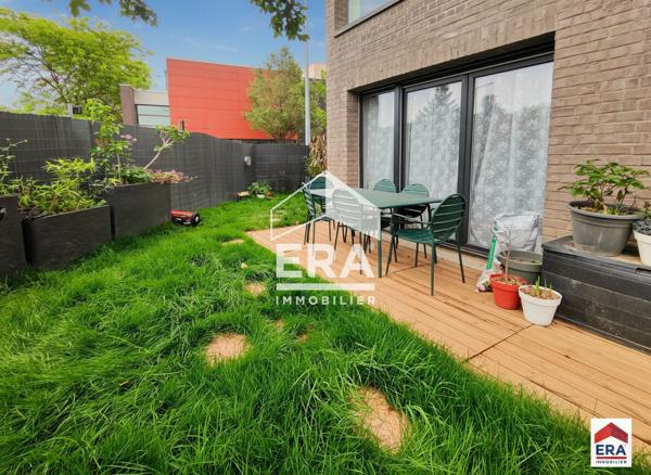 Appartement T2 récent - Grand jardin privatif - Parking sous-sol - Mons en Baroeul
