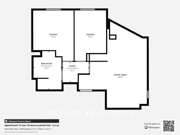 Appartement T3 avec terrasse et deux parkings - Résidence récente et sécurisée