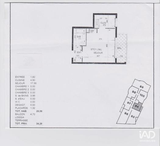 Location appartement 1 pièce 30 m² Limeil-Brévannes