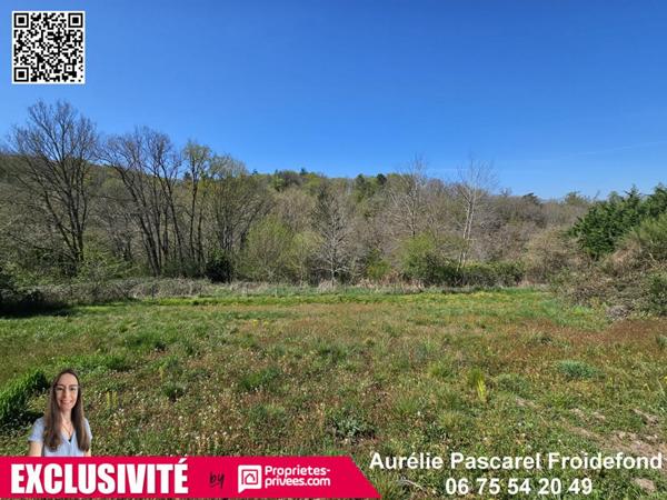 10 min BRIVE -  Terrain CONSTRUCTIBLE  au CALME avec VUE - 3000 m2 - 34 990