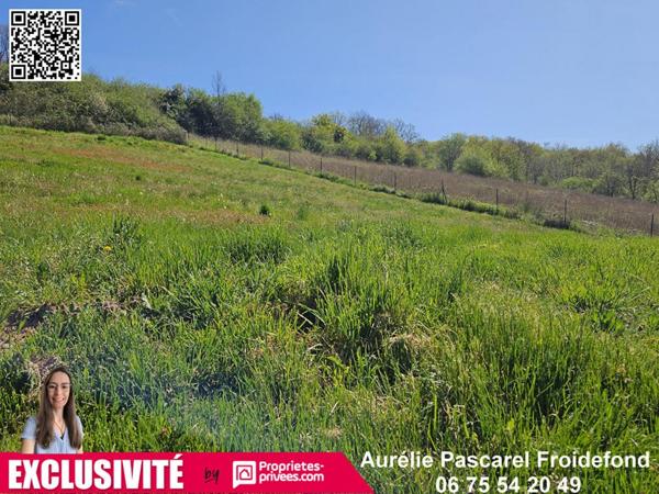 10 min BRIVE -  Terrain CONSTRUCTIBLE  au CALME avec VUE - 3000 m2 - 34 990