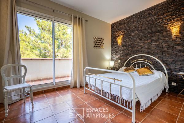 Belle maison moderne entre mer et montagne, avec vue imprenable