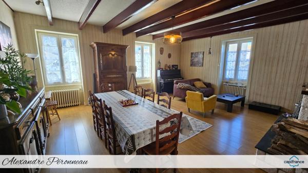 🏡 ENSEMBLE IMMOBILIER : MAISON 4 CH + GARAGE ATELIER – IDÉAL ARTISAN OU PROJET MIXTE – SECTEUR FERRIERES