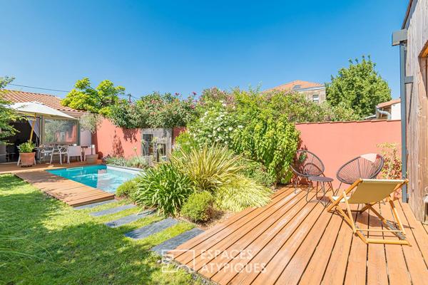 L’échoppe rénovée avec piscine et dépendance