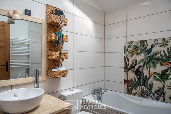 Ancienne grange rénovée avec charme et jardin