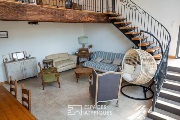 Ancienne grange rénovée avec charme et jardin