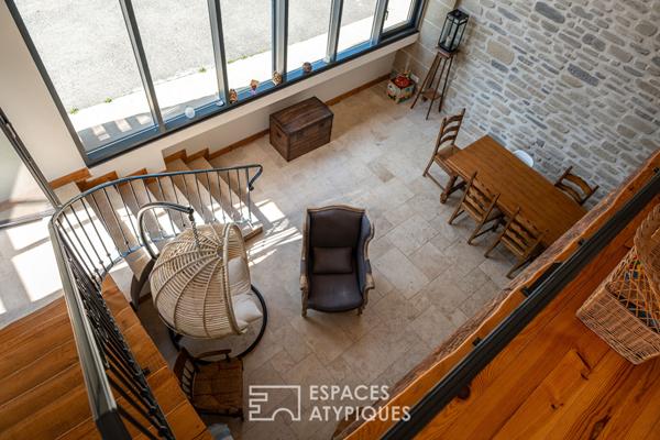 Ancienne grange rénovée avec charme et jardin