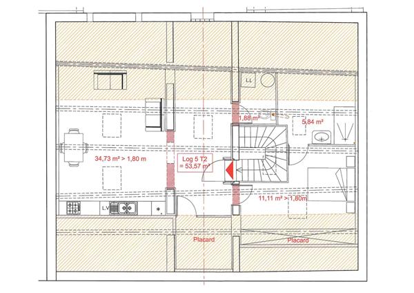 Appartement à vendre T2 rénové 80m² avec parking, centre Villefranche De Lauragais