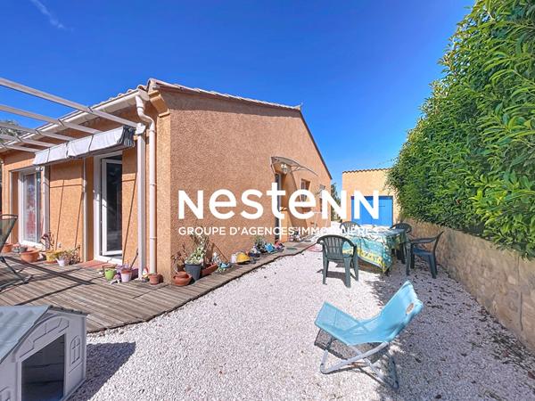 Charmante villa récente de 2014, 4 faces à Pia, plain-pied, 3 chambres, jardin et garage