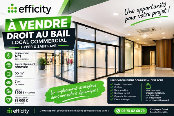 Local Commercial
         1 pièce
        - 50 m² Exclusivité 89 000 € *