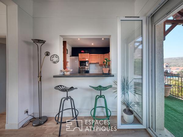 Appartement Duplex rénové avec terrasses dans un quartier calme et recherché d’IGNY