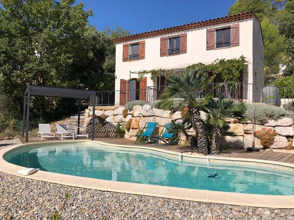 A VENDRE EN EXCLUSIVITE à LORGUES - Villa de 112m² sur un terrain de 1123m² avec PISCINE et GARAGE - VUE - AU CALME