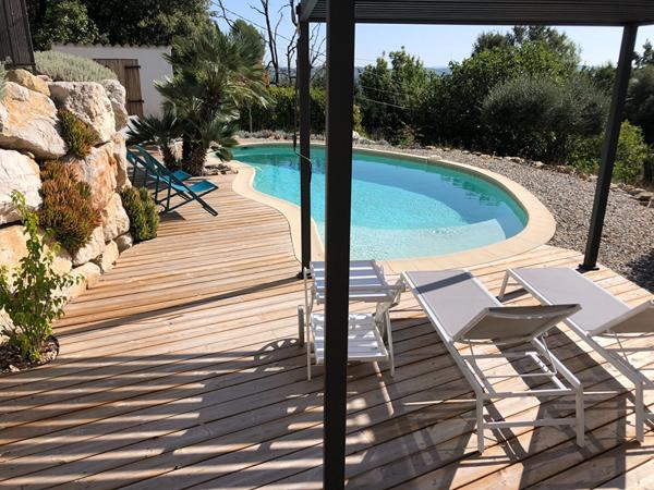A VENDRE EN EXCLUSIVITE à LORGUES - Villa de 112m² sur un terrain de 1123m² avec PISCINE et GARAGE - VUE - AU CALME