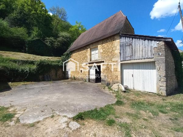 Grange en pierre 130 m², Proche Sarlat, Toiture neuve + garage