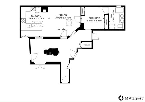 Appartement Paris 2 pièce(s)