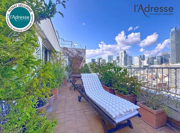 PUTEAUX/ Seine 4 pièces de 99 m² avec terrasse en dernier étage