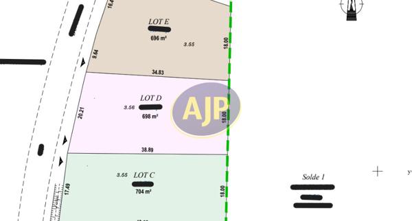 Terrains à vendre Soulac Sur Mer : surface de 698 m2 à 92 100€ - AJP Soulac Immobilier