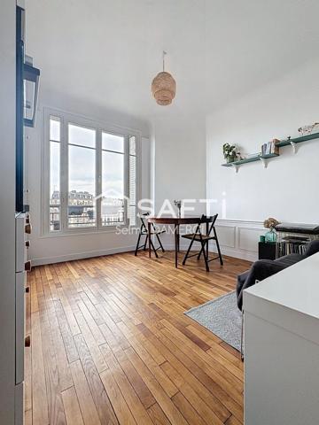 Un appartement lumineux et sans vis-à-vis, dans un quartier vivant et agréable à deux pas de Paris et La Défense