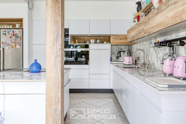 Villa contemporaine avec piscine & spa : l’élégance d’une vie dedans-dehors, au coeur de Pruniers