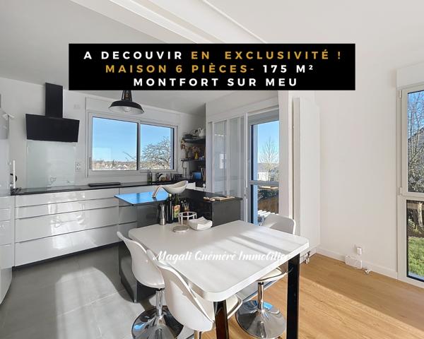 Montfort-sur-Meu (35160) EXCLUSIVITE - Maison 4 chambres entièrement rénovée- 175 m² - Montfort sur Meu